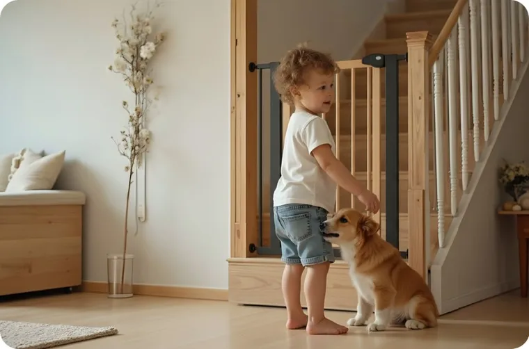 Nukido, barierka, bramka zabezpieczająca, czarna