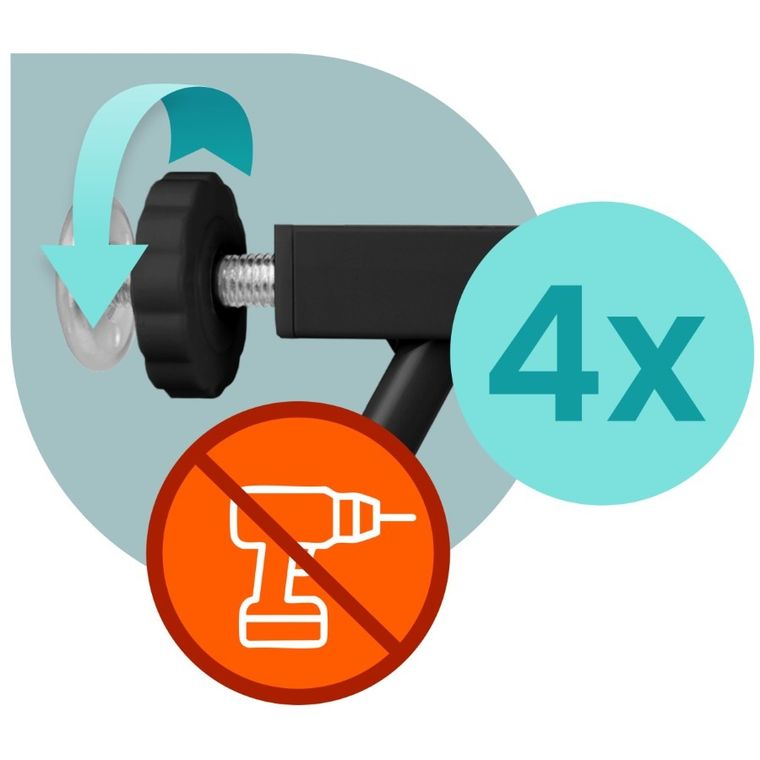 Nukido, barierka, bramka zabezpieczająca, czarna