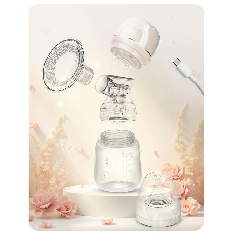 Nukido, laktator elektryczny, trójfazowy, beżowy, NK-961