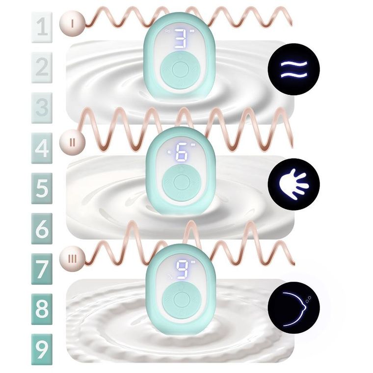 Nukido, laktator elektryczny, trójfazowy, niebieski, NK-962