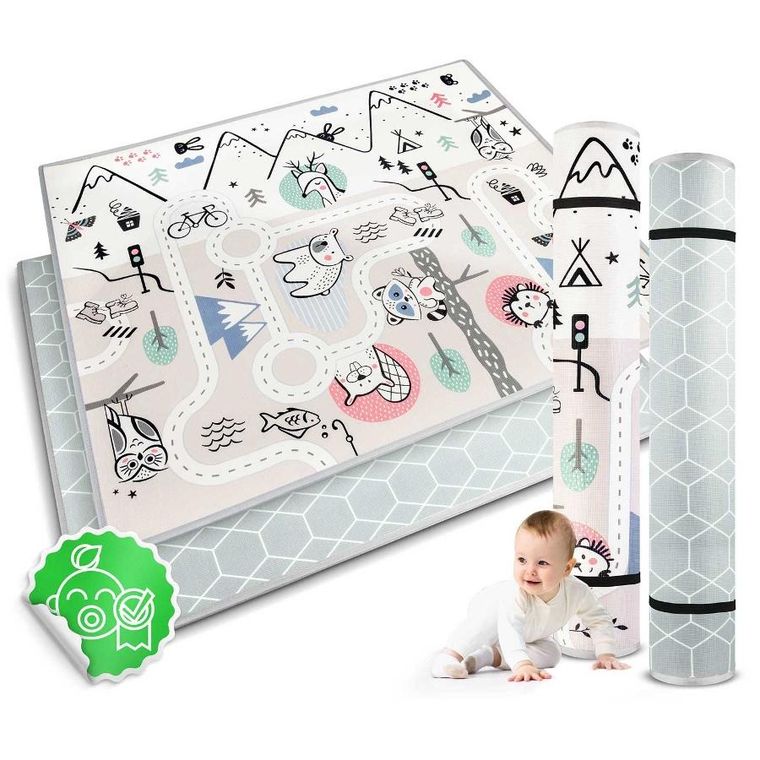 Nukido, mata piankowa, składana, 180-150-1.5 cm