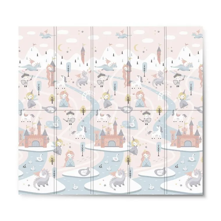 Nukido, mata piankowa, składana, 200-180-1 cm