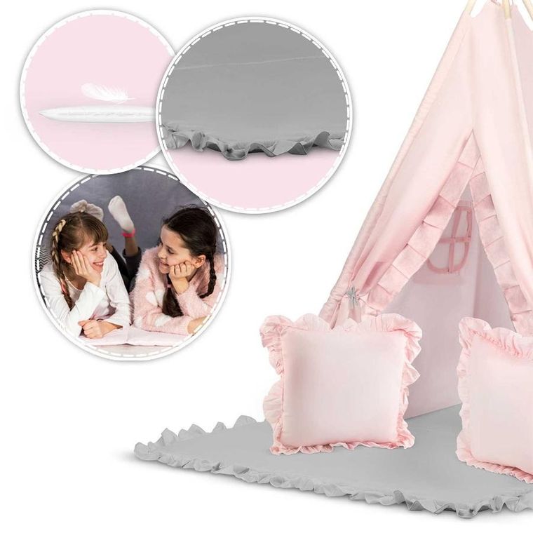 Nukido, namiot tipi dla dzieci, jasno różowy