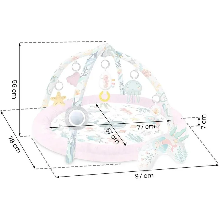 Nukido, Ocean, interaktywna mata edukacyjna, różowa