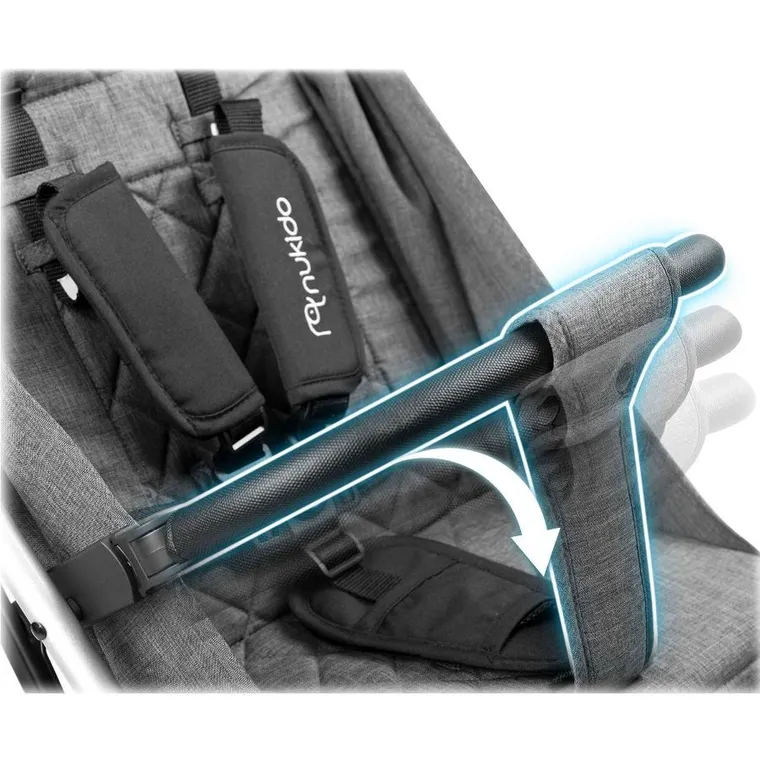 Nukido, Paseo, wózek dziecięcy, spacerówka, szary