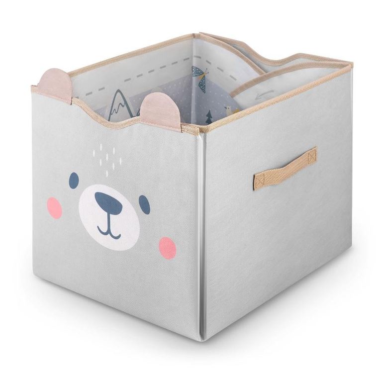 Nukido, pojemnik na zabawki i mata, szary