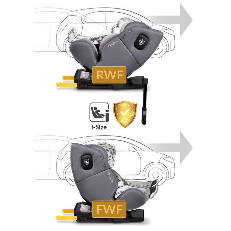 Nukido, Prestige Line, fotelik samochodowy, szary, 0-36 kg