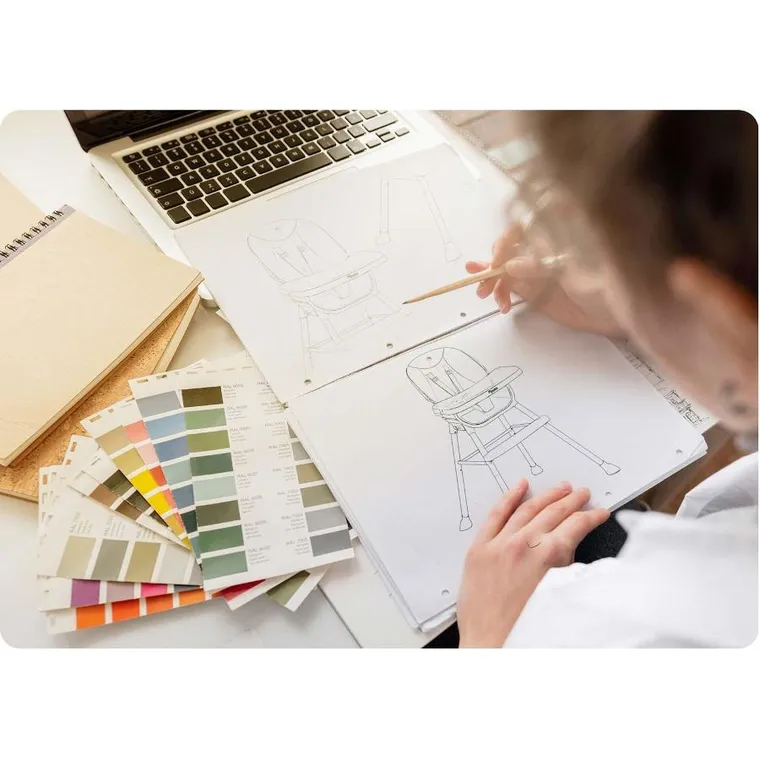 Nukido, Tilo, krzesełko do karmienia, beżowe