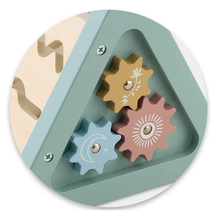 Nukido, trójkąt drewniany, zabawka sensoryczna