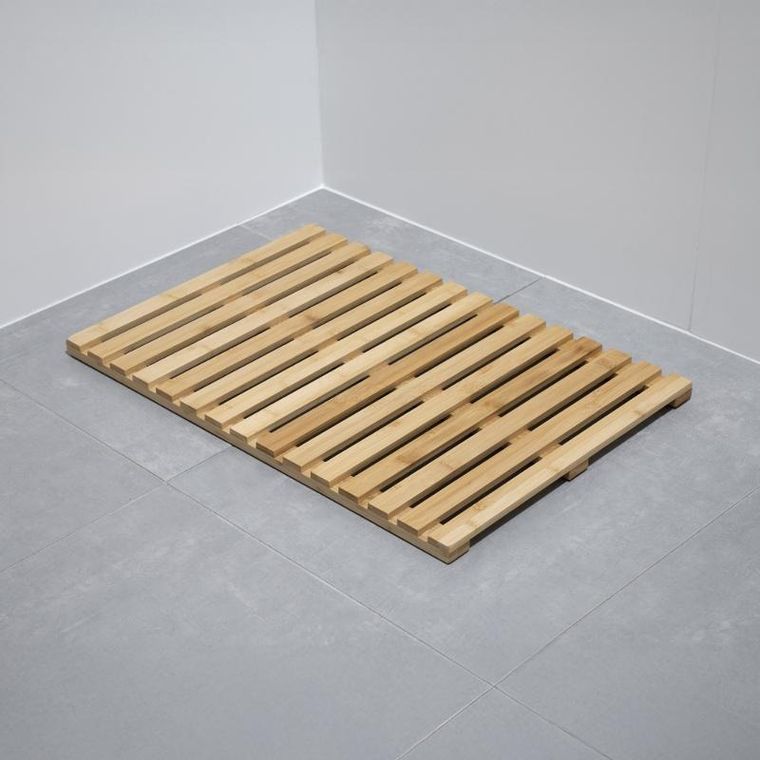 Nuxio, Sanno, podest łazienkowy z bambusa, 60-40 cm