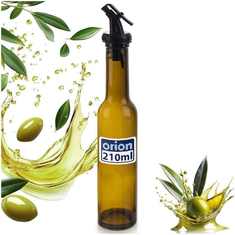 Orion, butelka na oliwę i ocet, szklana, z dozownikiem, 210 ml