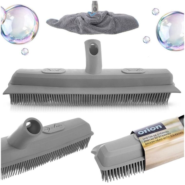 Orion, Clean System, szczotka do miotły, gumowa, 34 cm