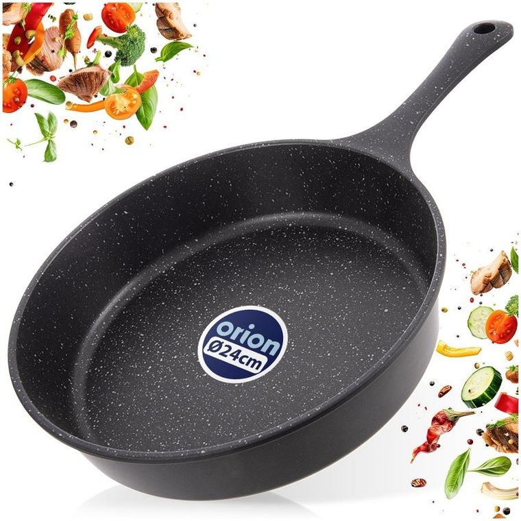 Orion, Grande, patelnia głęboka, granitowa, 24 cm, 2l