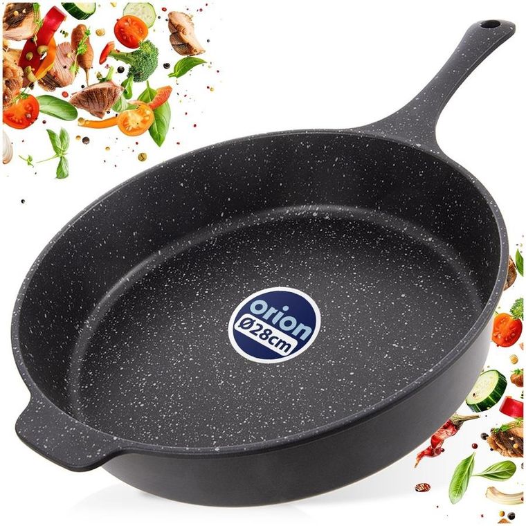 Orion, Grande, patelnia głęboka, granitowa, 28 cm, 3l