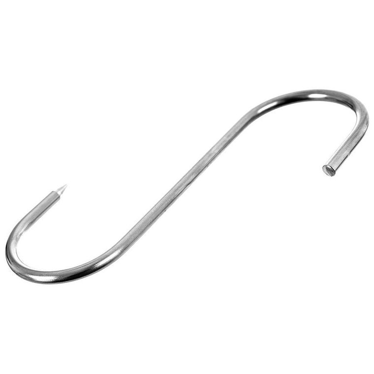 Orion, haczyk wędzarniczy, stalowy, 4 szt., 15-12 cm