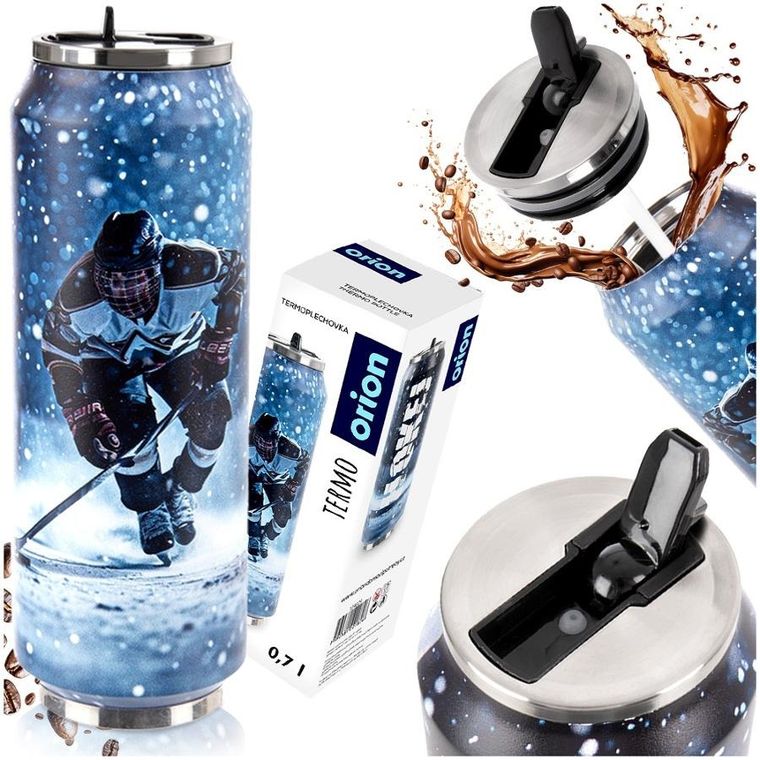 Orion, kubek termiczny, puszka, hokej, 700 ml