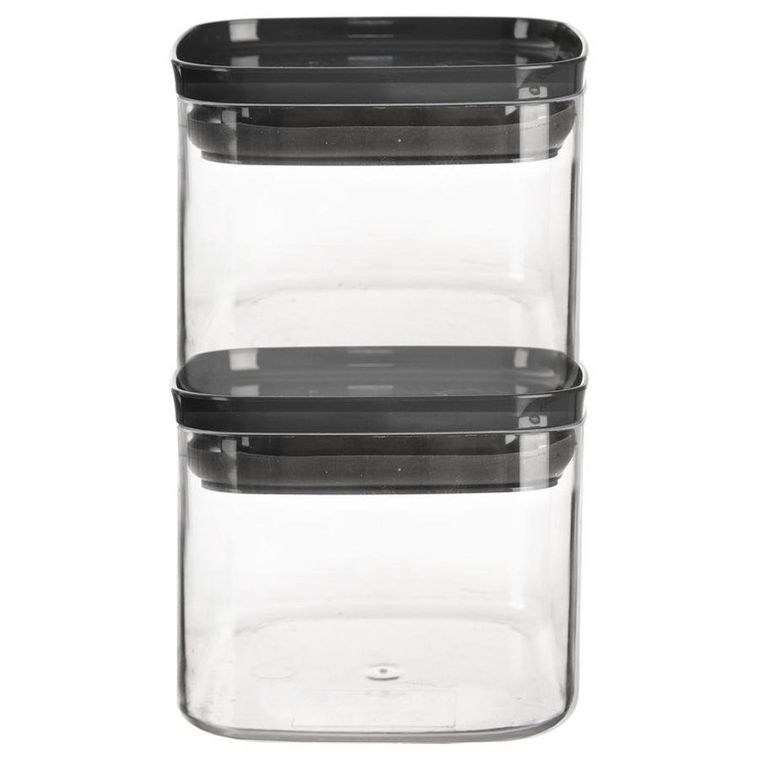 Orion, kwadratowy pojemnik kuchenny z pokrywką i uszczelką, do żywności, 700 ml