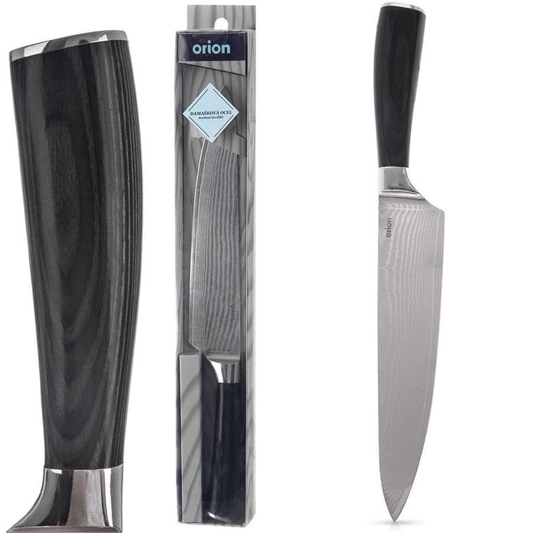 Orion, nóż szefa kuchni, stalowy, Damascus, 33.5 cm