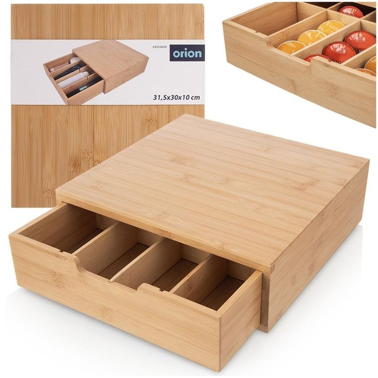 Orion, organizer na kapsułki do kawy, drewniany
