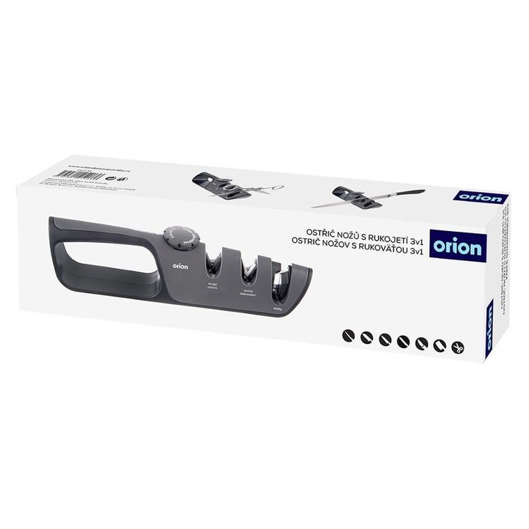 Orion, ostrzałka do noży z regulacją kąta ostrzenia, trójfazowa, 26,5-4,5-7 cm