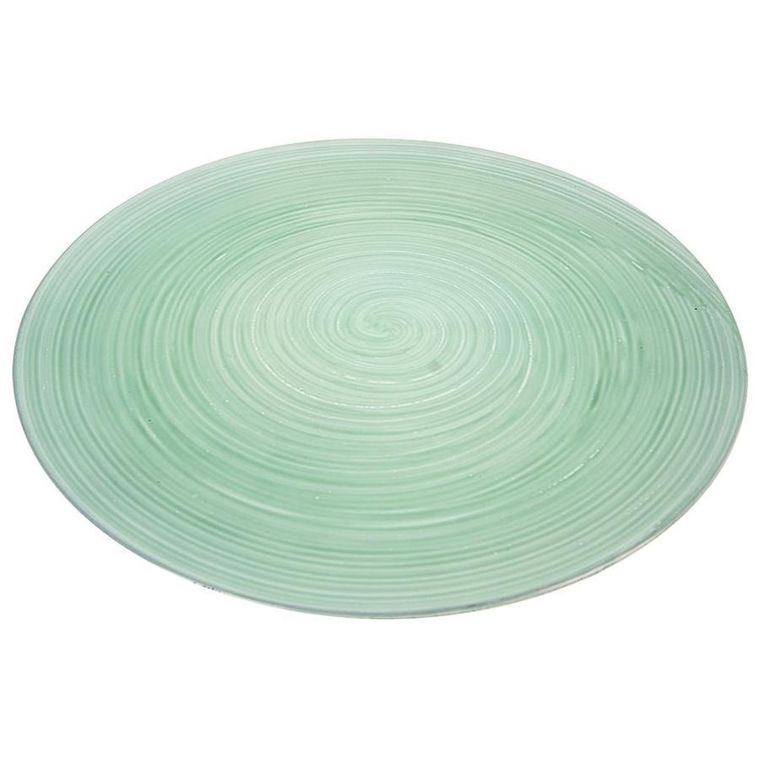 Orion, podtalerz dekoracyjny okrągły, taca do serwowania, miętowa, 33 cm