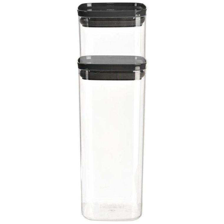 Orion, pojemnik kwadratowy z pokrywką i uszczelką, do żywności, 2,1 l