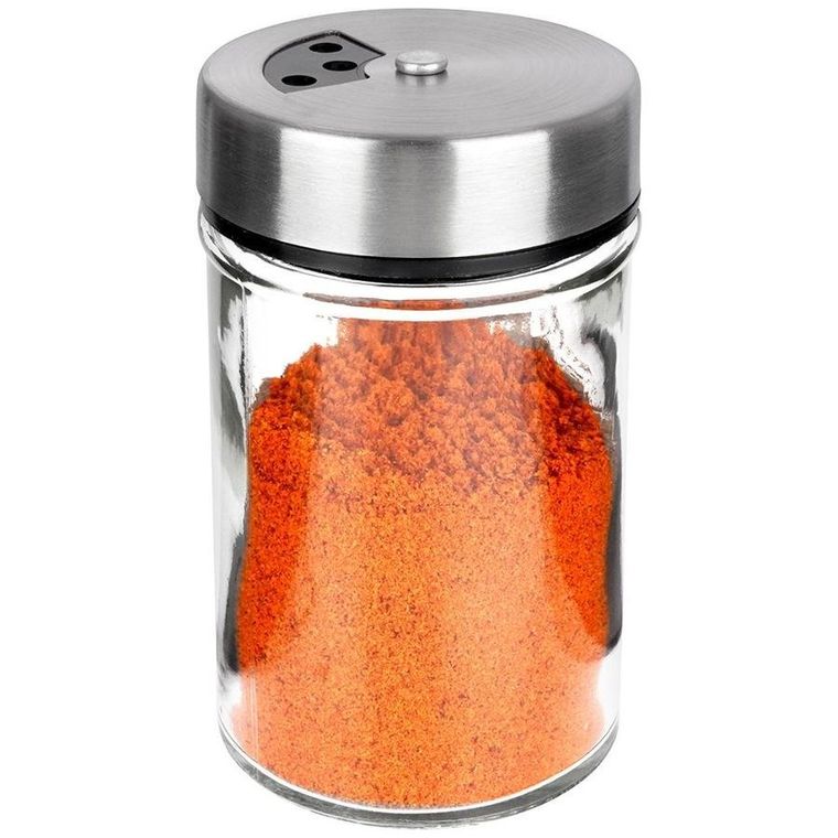 Orion, pojemnik szklany na przyprawy, z dozownikiem, 100 ml