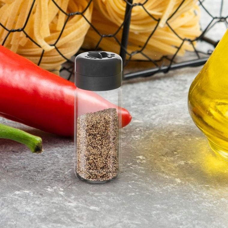 Orion, pojemnik szklany na przyprawy, z dozownikiem, 230 ml