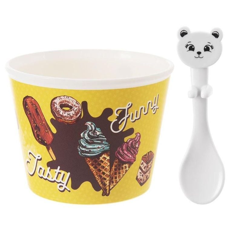 Orion, Pucharki na lody z łyżeczkami 4 szt.