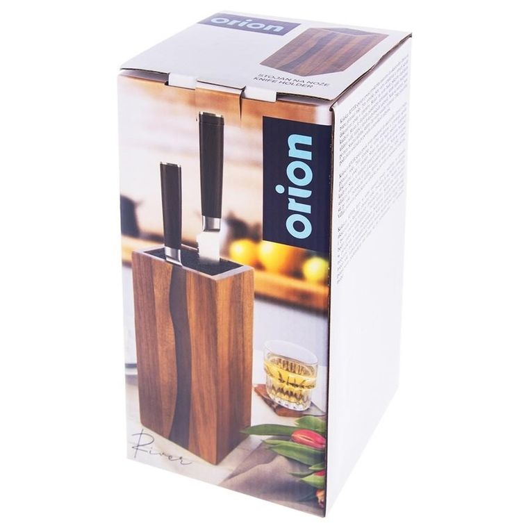 Orion, River, drewniany stojak na noże