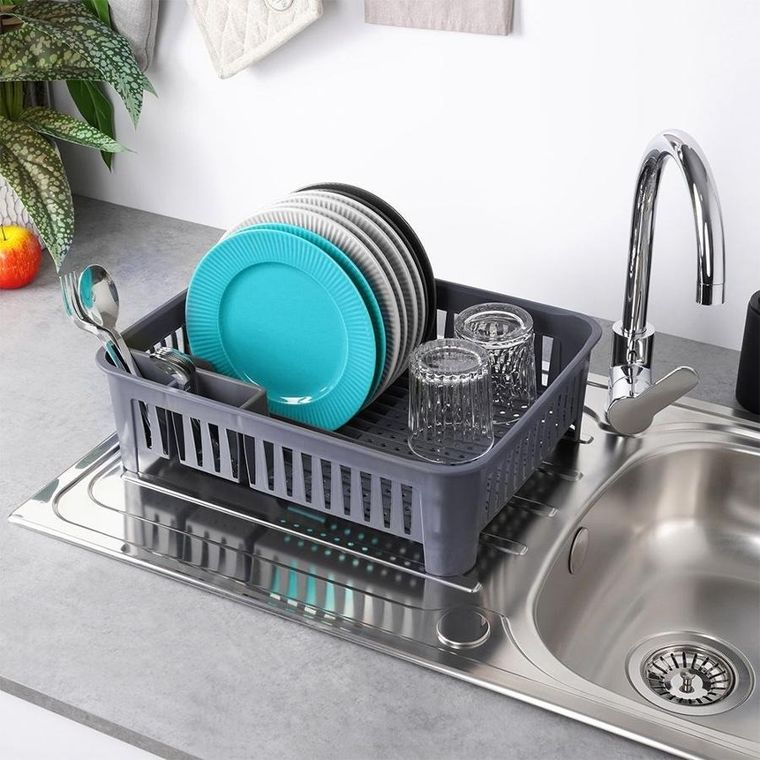 Orion, suszarka na naczynia, szara, 43,5-32-12 cm