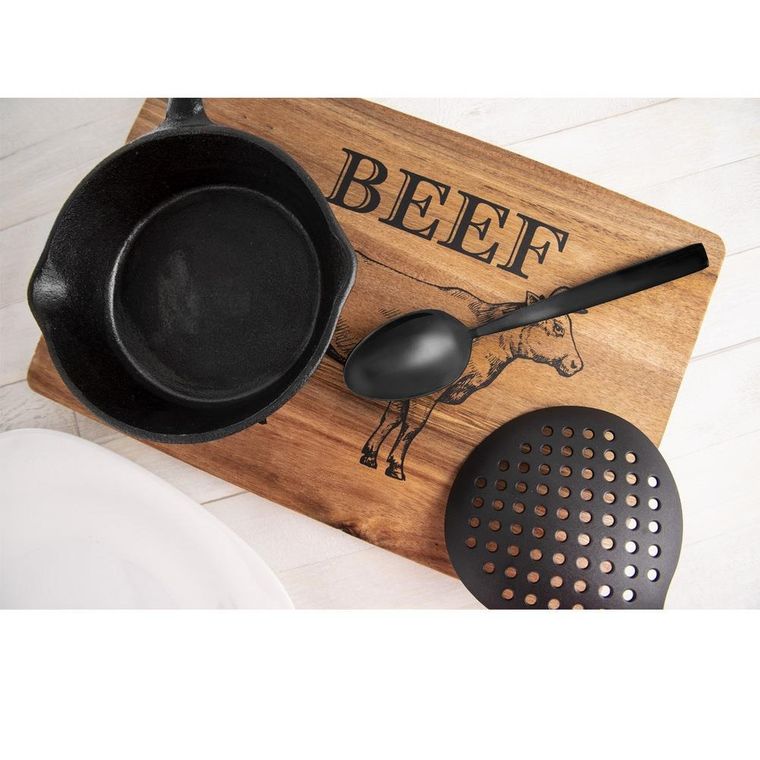 Orion, sztućce czarne, black luxure, 24 elementy