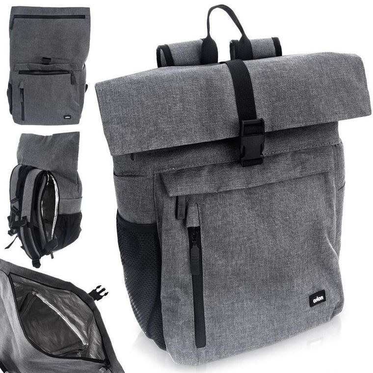 Orion, torba termiczna plecak, szara, 15 l