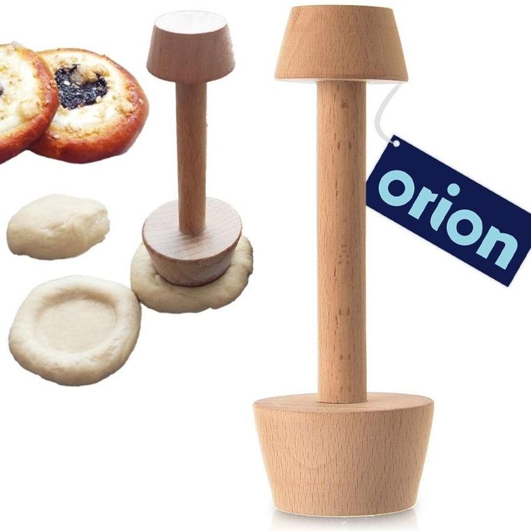 Orion, ubijak do tartaletek, drewniany, dwustronny, 4/5,5 cm