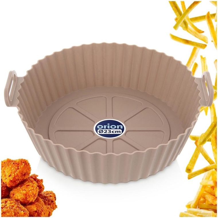 Orion, wkład do frytkownicy beztłuszczowej, silikonowy, beżowy, 23 cm