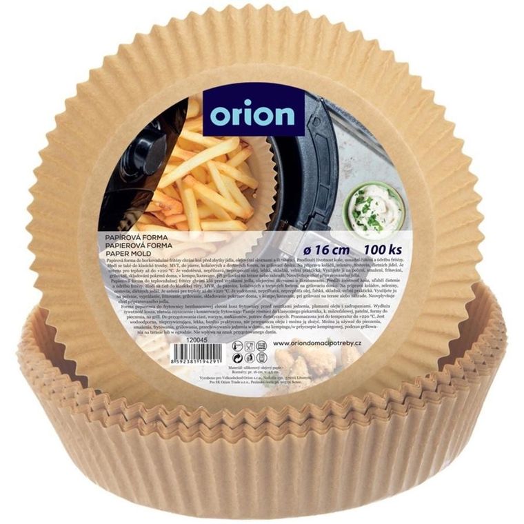 Orion, wkład papierowy do frytownicy, 16 cm, 100 szt.