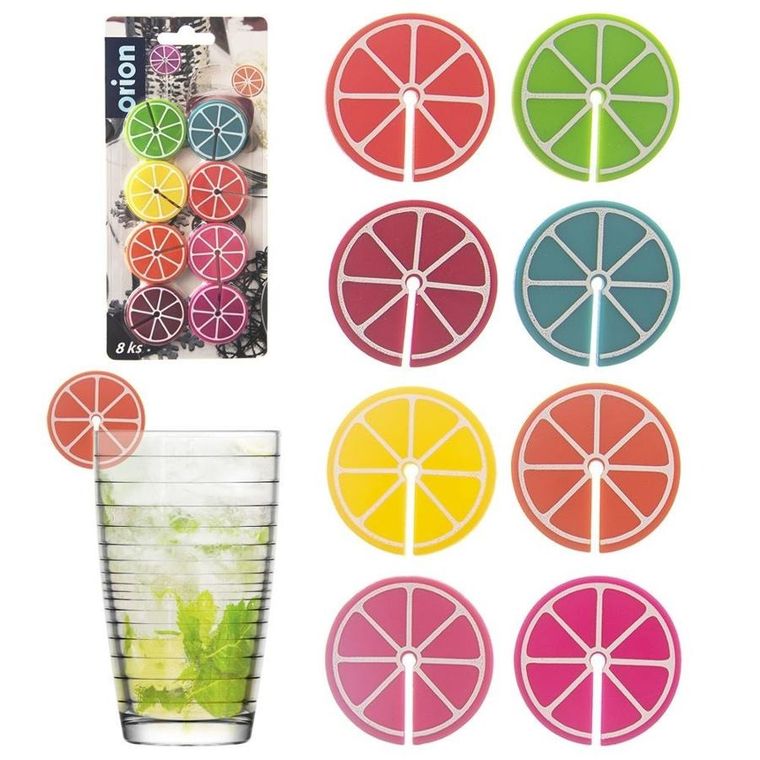 Orion, znaczniki na szklanki i kieliszki, 8 szt.
