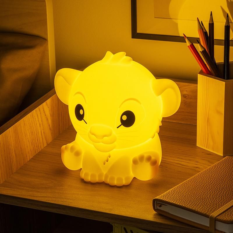 Paladone, Król Lew, Simba SquishyGlo, lampka nocna, silikonowa, 15 cm