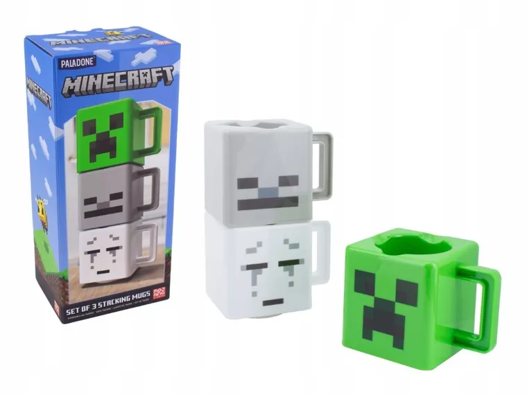 Paladone, Minecraft, kubki plastikowe, 3 szt.