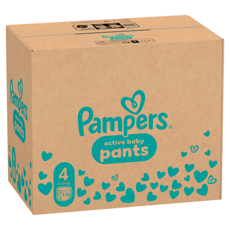 Pampers, Pants, pieluchomajtki, rozmiar 4, 9-15 kg, 176 szt.