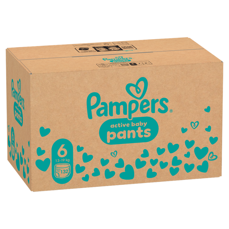 Pampers, Pants, pieluchomajtki, rozmiar 6, 13-19 kg, 132 szt.