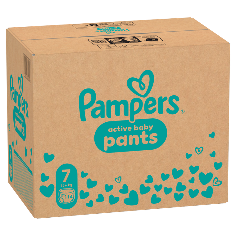 Pampers, Pants, pieluchomajtki, rozmiar 7, 15 kg+, 114 szt.
