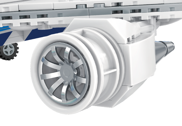 Pantasy, Boeing 787 Dreamliner, klocki konstrukcyjne, 55 cm, 744 elementy