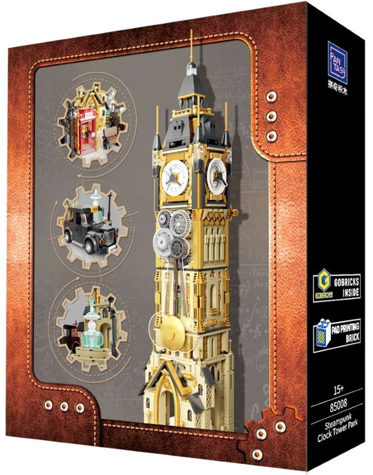 Pantasy, Steampunk, Big Ben, klocki konstrukcyjne, 2424 elementy