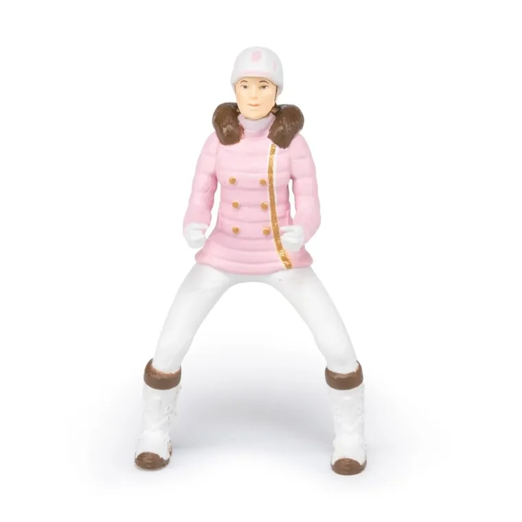 Papo, Jeździec dziewczyna w zimowym stroju, figurka