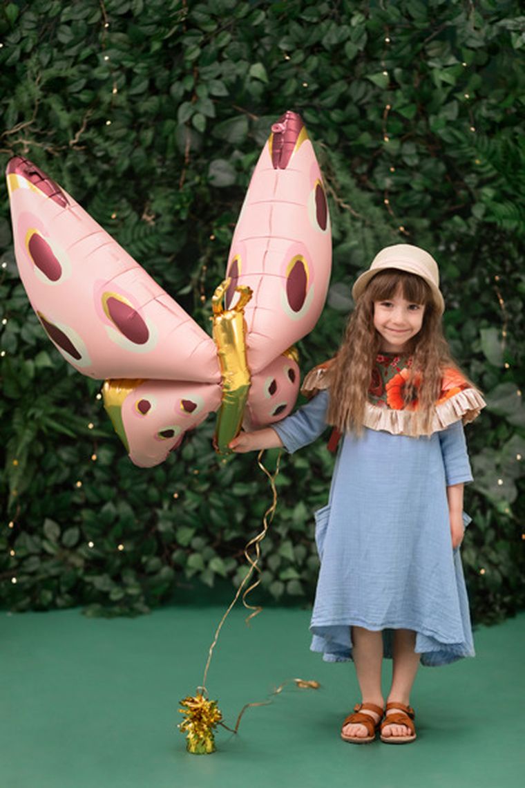 PartyDeco, balon foliowy Motyl, 120-87 cm, mix, 1 szt.