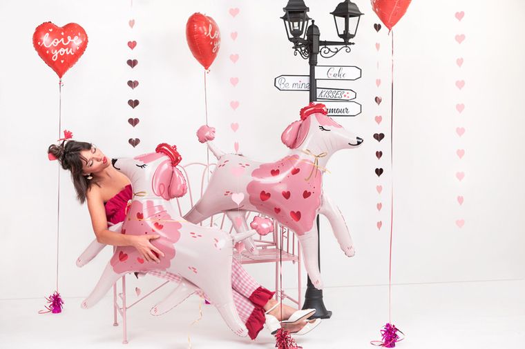 PartyDeco, balon foliowy Serce "I love you", 45 cm, mix, 1 szt.