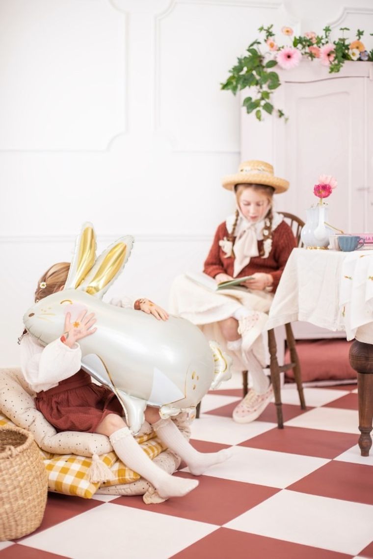 PartyDeco, balon foliowy, zając, 67-88 cm