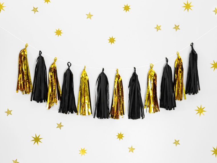 PartyDeco, girlanda frędzle, mix