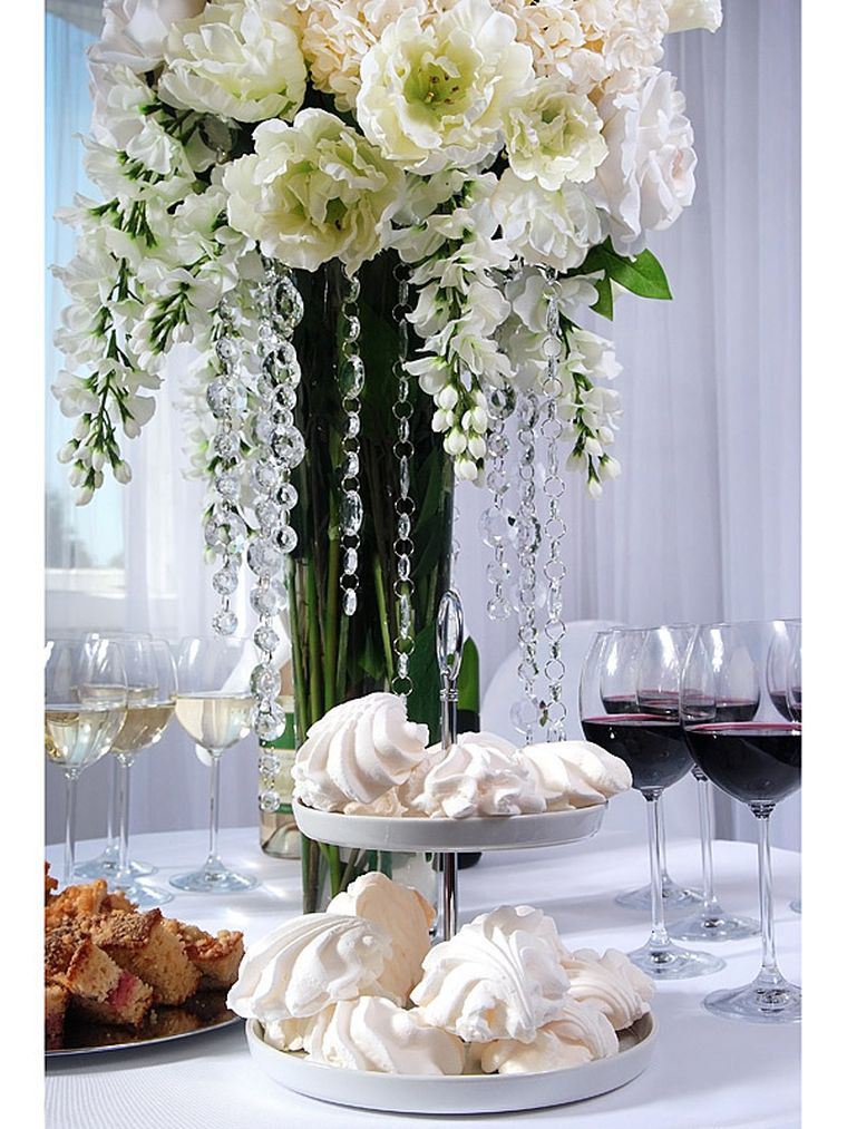 PartyDeco, girlanda kryształowa, bezbarwny, 100 cm